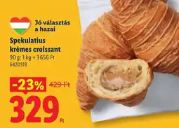 Lidl Spekulatius krémes croissant ajánlat