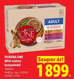 Lidl Purina one mini nedves kutyaeledel ajánlat