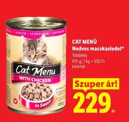 Lidl Cat Menu nedves macskaeledel ajánlat
