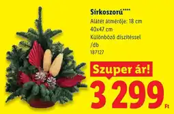 Lidl Sírkoszorú ajánlat