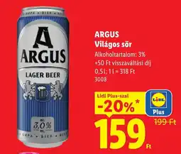 Lidl Argus vilagos sor ajánlat