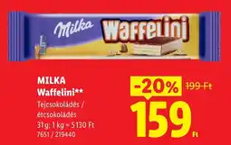 Lidl Milka Waffelini ajánlat