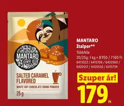Lidl Mantaro italpor ajánlat