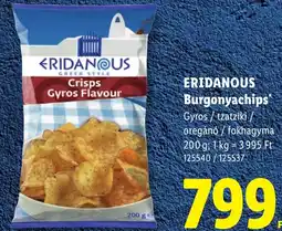 Lidl Eridanous burgonyachips ajánlat