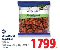 Lidl Eridanous kagylóhús ajánlat