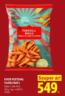 Lidl Food festival tortilla rolls ajánlat