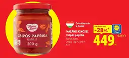 Lidl Hazánk kincsei csípős paprika ajánlat