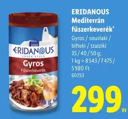 Lidl Eridanous mediterrán fűszerkeverék ajánlat