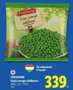 Lidl Freshona extra zsenge zöldborsó ajánlat