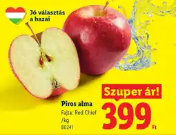 Lidl Piros alma ajánlat