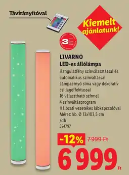 Lidl Livarino led-es állólámpa ajánlat
