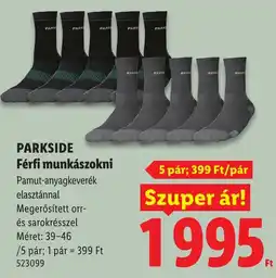 Lidl Parkside férfi munkászokni ajánlat