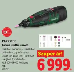 Lidl Parkside akkus multiciszsoló ajánlat