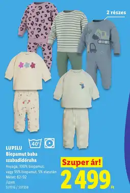 Lidl Lupilu biopamut baba szabadidóruha ajánlat