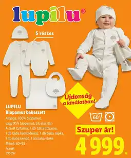 Lidl Lupilu biopamut babaszett ajánlat