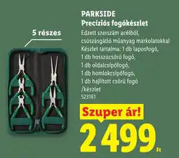 Lidl Parkside precíziós fogókészlet ajánlat