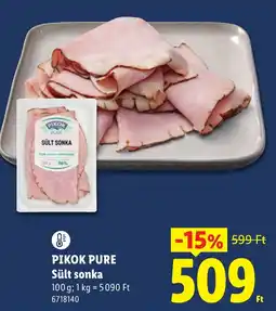 Lidl Pikok pure sült sonka ajánlat