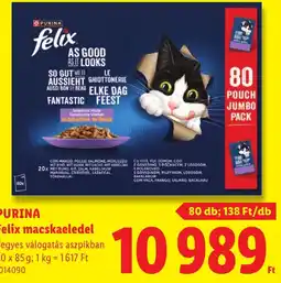 Lidl purina felix macskaeledel ajánlat