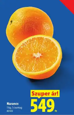 Lidl Narancs ajánlat