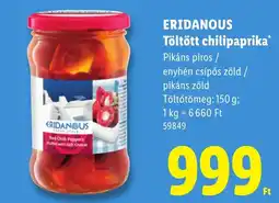 Lidl Eridanous töltött chilipaprika ajánlat