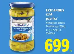 Lidl Eridanous zöld paprika ajánlat
