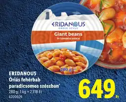 Lidl Eridanous óriás fehérbab ajánlat
