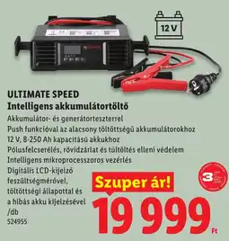 Lidl Ultimate speed intelligens akkumulátortöltő ajánlat