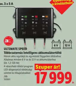 Lidl Ultimate speed többcsatornás intelligens akkumulátortöltő ajánlat