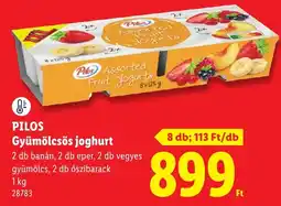 Lidl Pilos gyümölcsös joghurt ajánlat