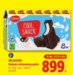 Lidl Milbona kakaós süteményszelet ajánlat