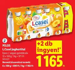 Lidl Pilos l.casei joghurtital ajánlat