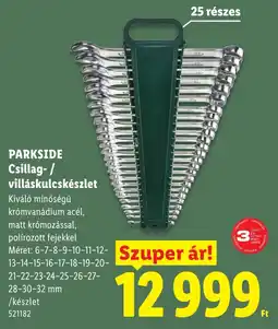 Lidl Parkside csillag- / villáskulcskészlet ajánlat