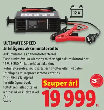 Ultimate speed intelligens akkumulátortöltő