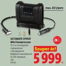 Lidl Ultimate speed mini kompresszor ajánlat