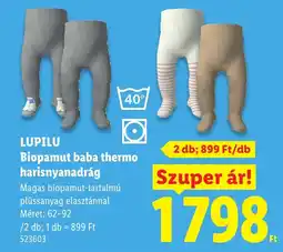 Lidl Lupilu biopamut baba thermo harisnyanadrág ajánlat