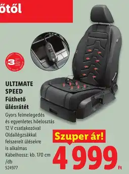 Lidl Ultimate speed fűthető ülésráttét ajánlat