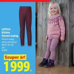 Lidl Lupilu kislány thermo nadrág ajánlat