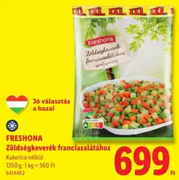 Lidl Freshona zöldségkeverék franciasalátához ajánlat
