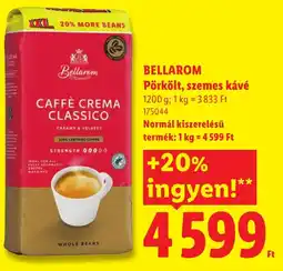 Lidl Bellarom pörkölt szemes kávé ajánlat