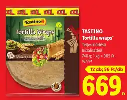 Lidl Tastino tortilla wraps ajánlat
