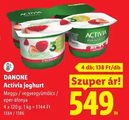 Lidl Danone Activia joghurt ajánlat
