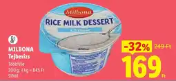 Lidl Milbona tejberizs ajánlat