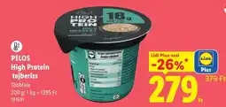 Lidl Pilos high protein tejberizs ajánlat