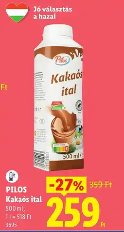 Lidl Pilos kakaós ital ajánlat