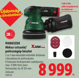 Lidl Parkside akkus csiszoló/polírozógép készlet ajánlat