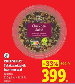 Lidl Chef select salátavariációk hummusszal ajánlat