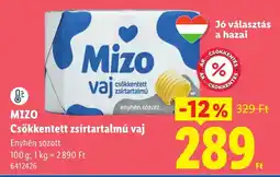 Lidl Mizo csökkentett zsírtartalmú vaj ajánlat