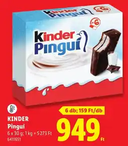 Lidl Kinder Pinguí ajánlat