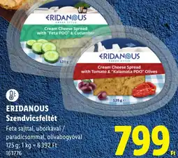 Lidl Eridanous szendvicsfeltét ajánlat