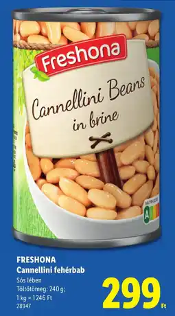 Lidl Freshona cannellini fehérbab ajánlat
